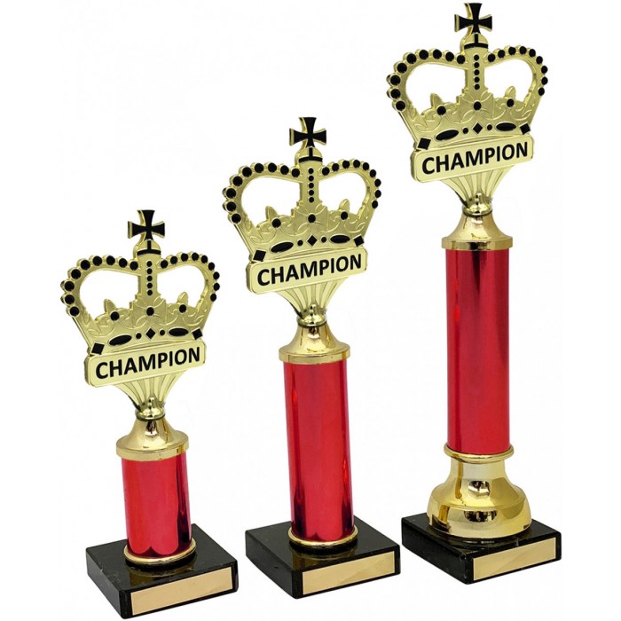 CHAMPION METAL  TROPHY  - AVAILABLE IN 3 SIZES